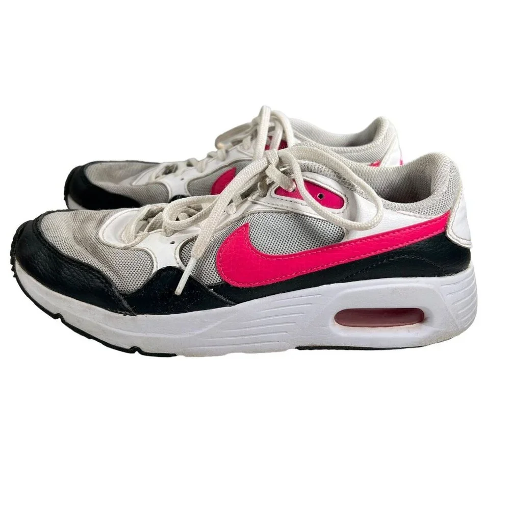 Nike Air Max Youth Sneakers White Pink Black Athletic Shoes Sz 6Y - Picture 2 of 16